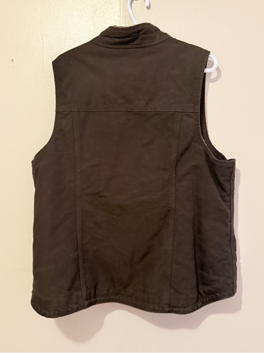 Carhartt Dark Brown Sherpa-Lined Work Vest - Picture 4 of 4